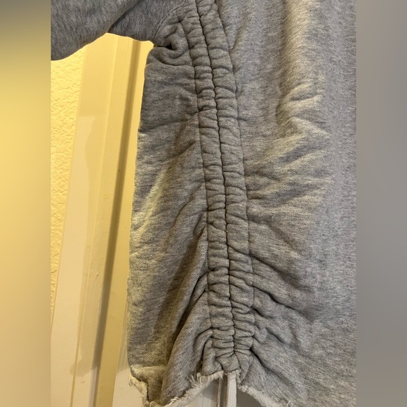 AllSaints Gray Distressed Sweatshirt Size XS - Picture 4 of 5